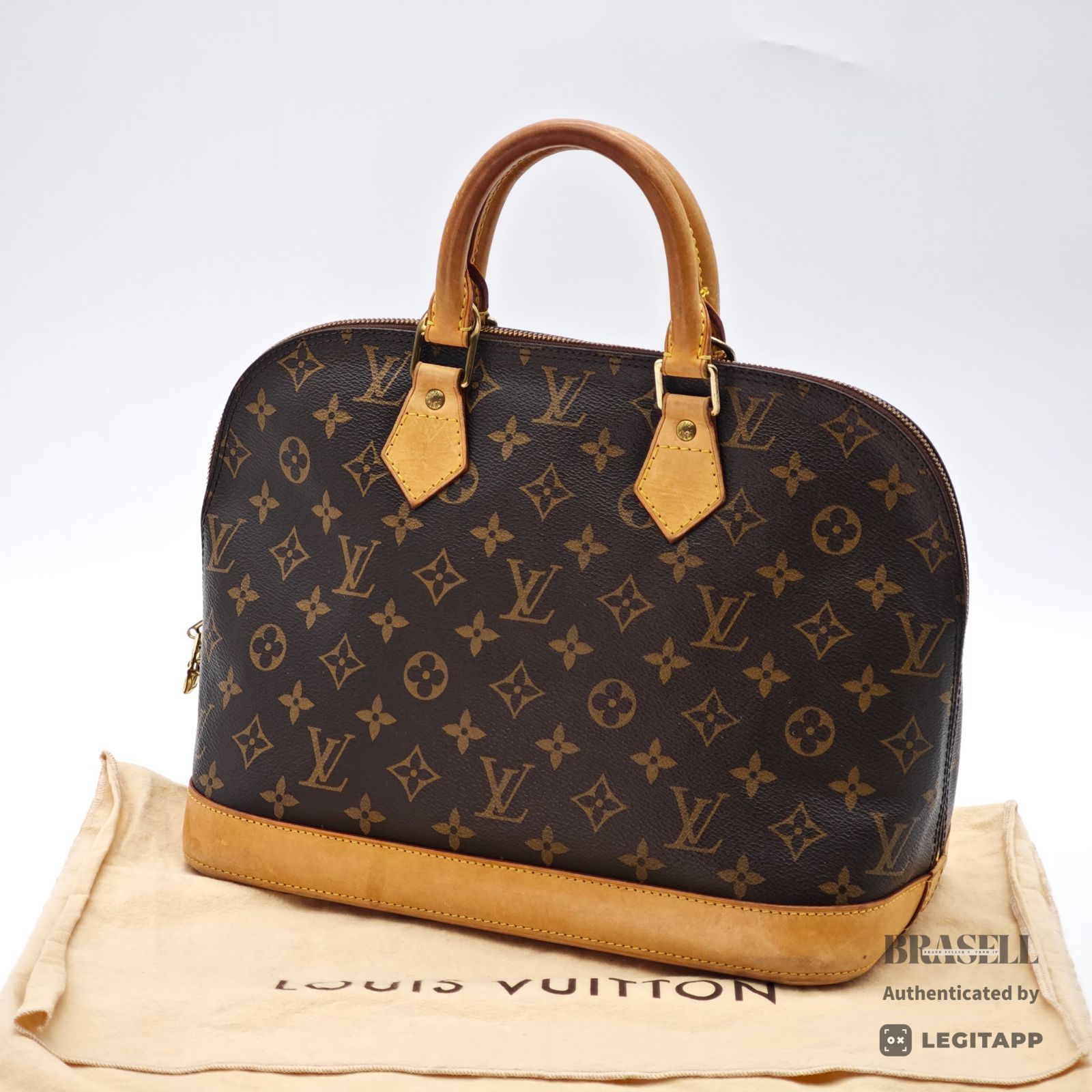 LOUIS VUITTON アルマPM M51130 バッグ ハンドバッグ ブラウン レディース 保存袋