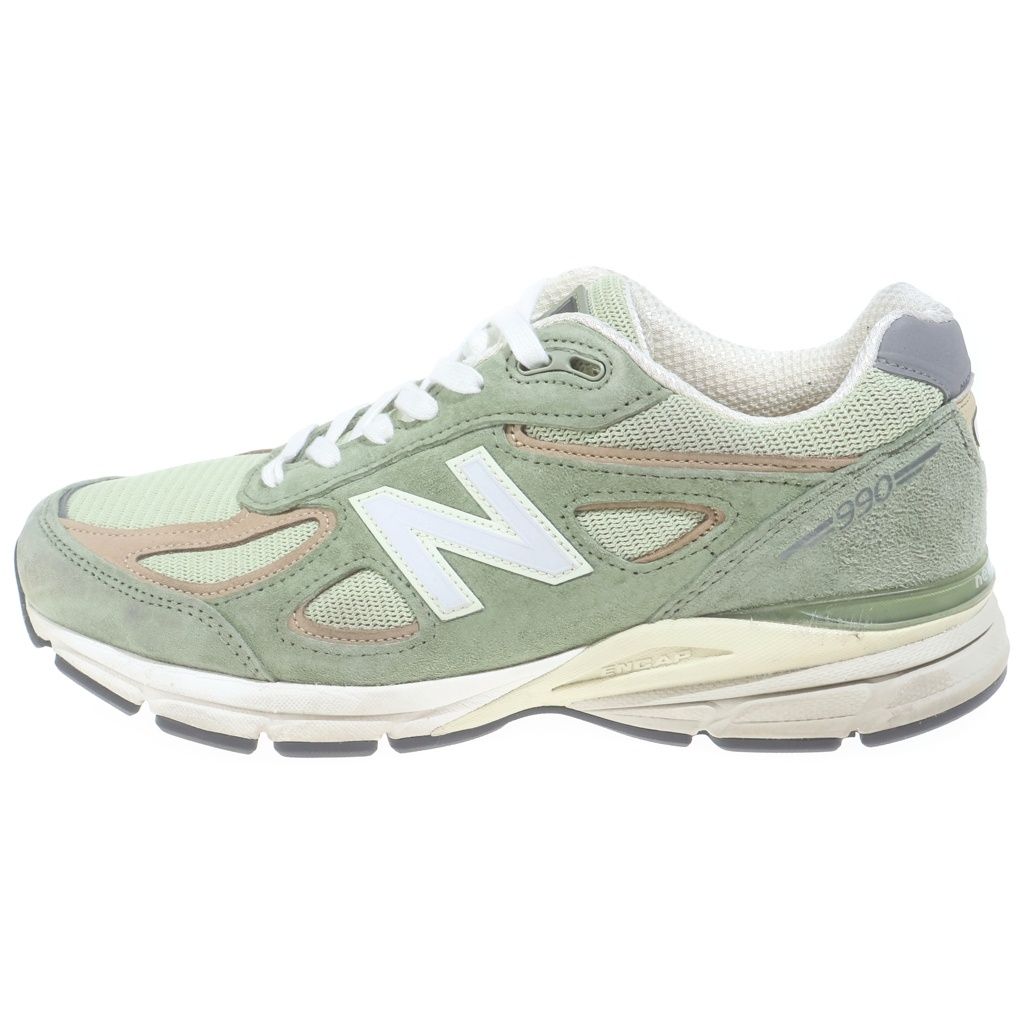 New Balance (ニューバランス) U990GT4 USA製 スエード メッシュ ローカットスニーカー グリーン US9.5/27.5cm