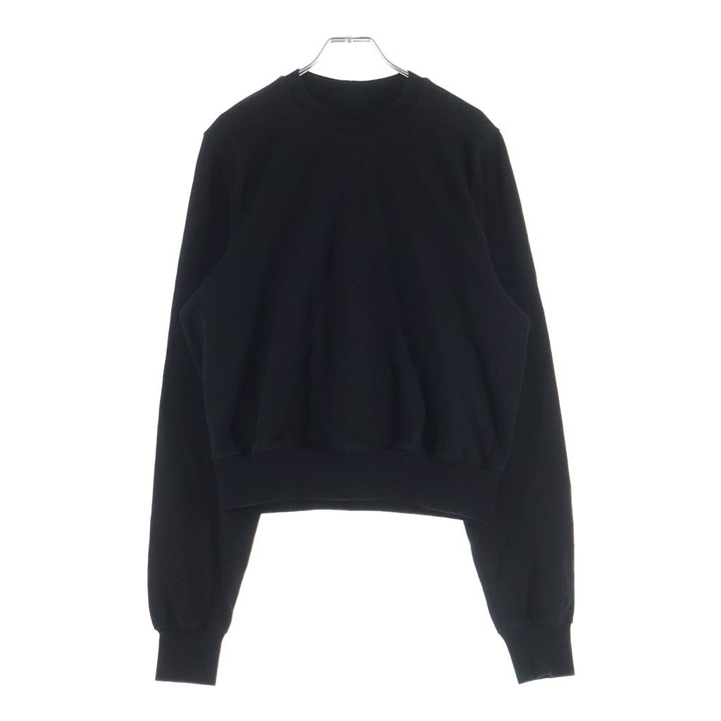 Rick Owens (リックオウエンス) 24SS Cropped Crewneck Sweat クロップドクルーネックスウェット ブラック RU01D3289