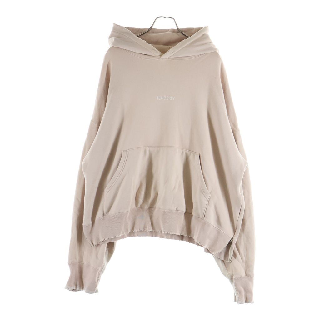 Stein (シュタイン) OVERSIZED REBUILD SWEAT HOODED オーバーサイズ デストロイ加工 プルオーバースウェットパーカー フーディー ピンクベージュ ST.109