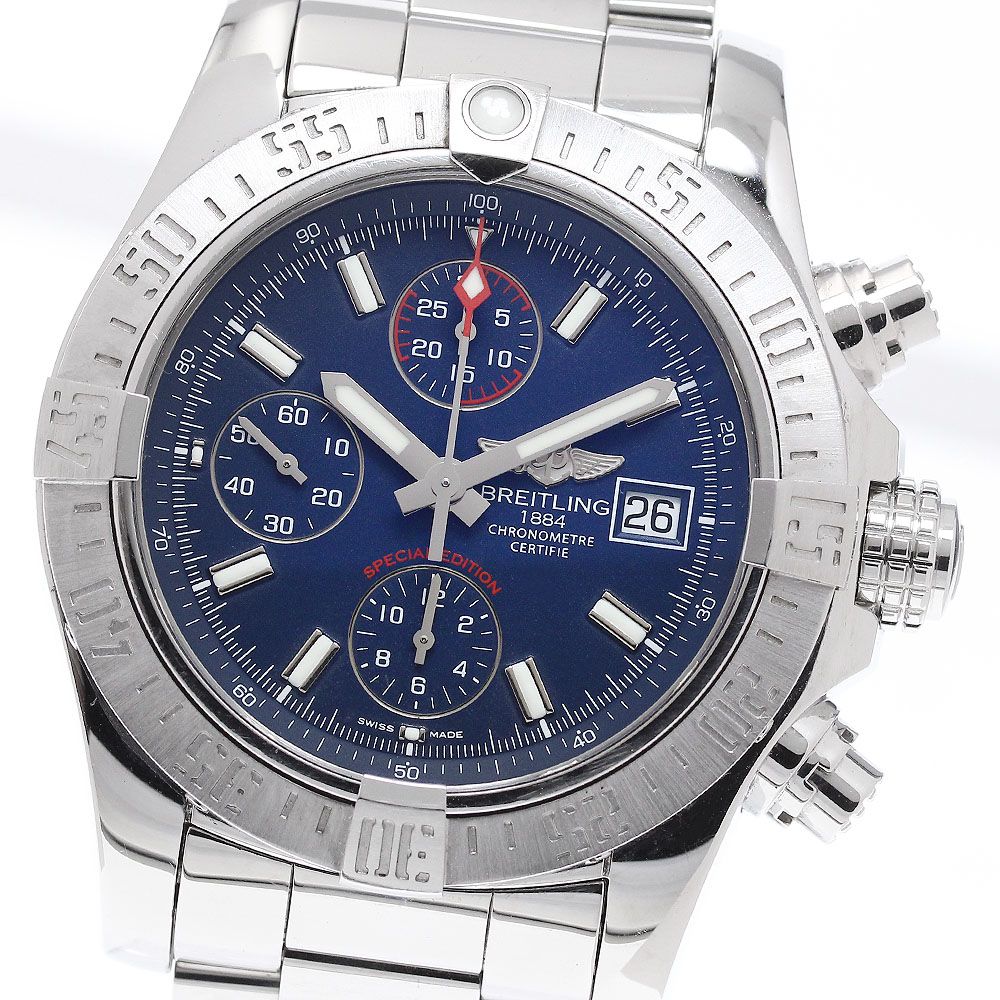 ブライトリング BREITLING A13381 アベンジャーII デイト 自動巻き メンズ 良品 _961100