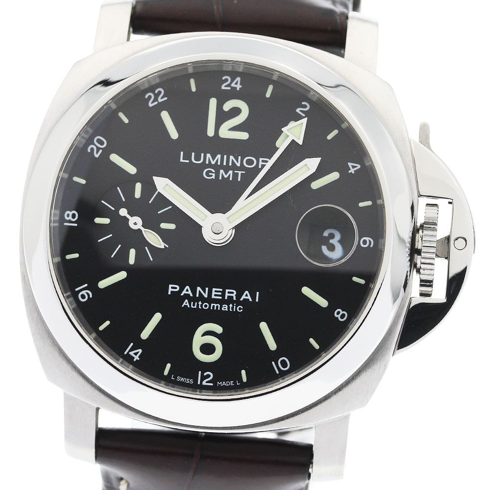 パネライ PANERAI PAM00244 ルミノール GMT デイト 自動巻き メンズ 良品 _959881