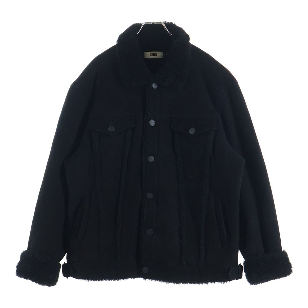 KITH (キス) ムートン トラッカージャケット ブラック