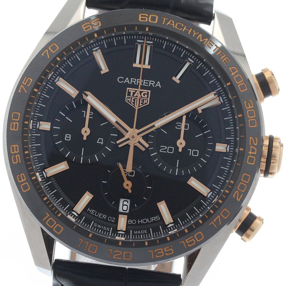 タグホイヤー TAG HEUER CBN2A5A.FC6481 カレラ キャリバー ホイヤー02 クロノグラフ 自動巻き メンズ 美品 箱・保証書付き_965240