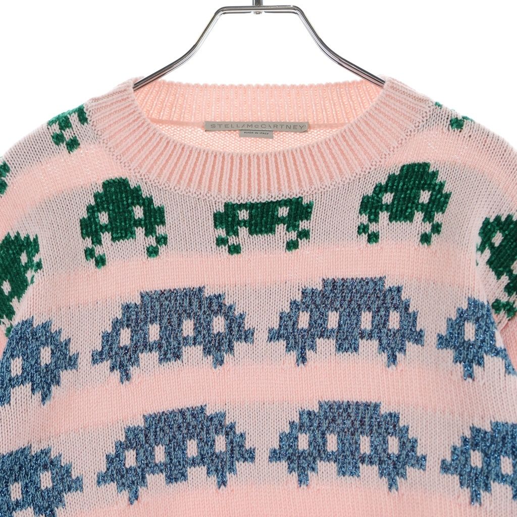 STELLA McCARTNEY (ステラマッカートニー) インベーダー柄 長袖ニット