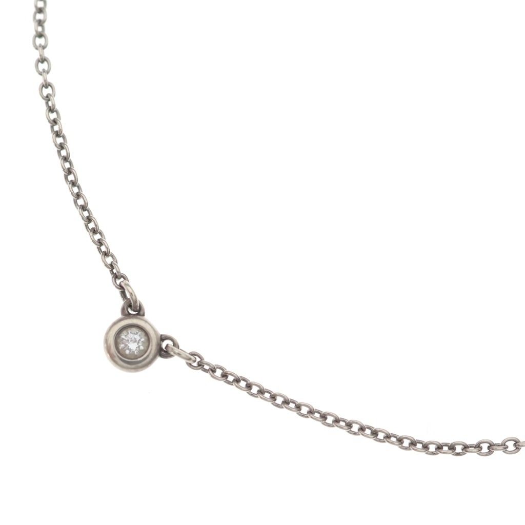 TIFFANY & Co. (ティファニー) バイザヤード 1PD ダイヤ Ag925 ネックレス シルバー