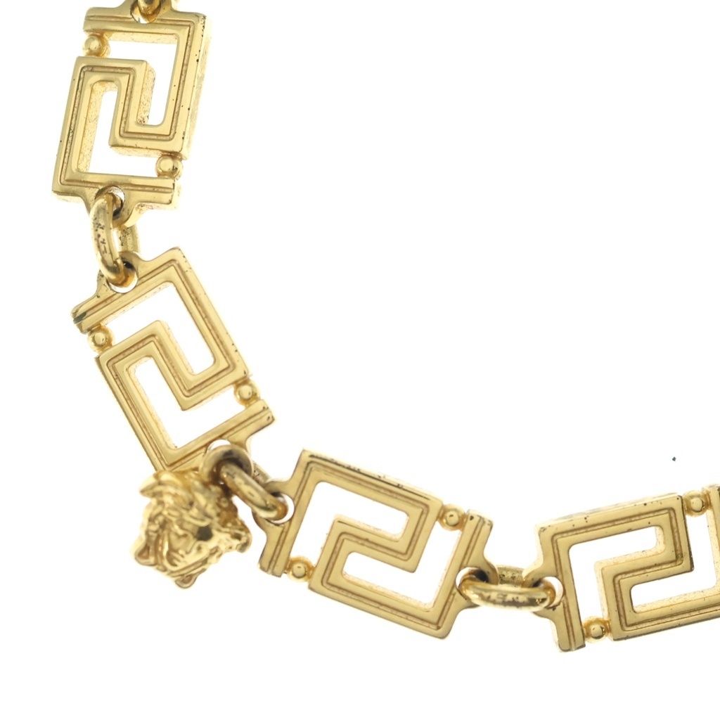 VERSACE (ヴェルサーチ) メデューサ グレカ チェーン GP ネックレス