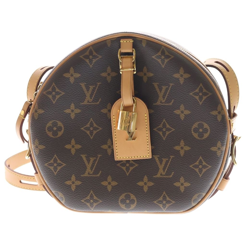 LOUIS VUITTON (ルイヴィトン) モノグラム ボワット シャポー スープル モノグラム PVC レザー ショルダーバッグ ブラウン M52294