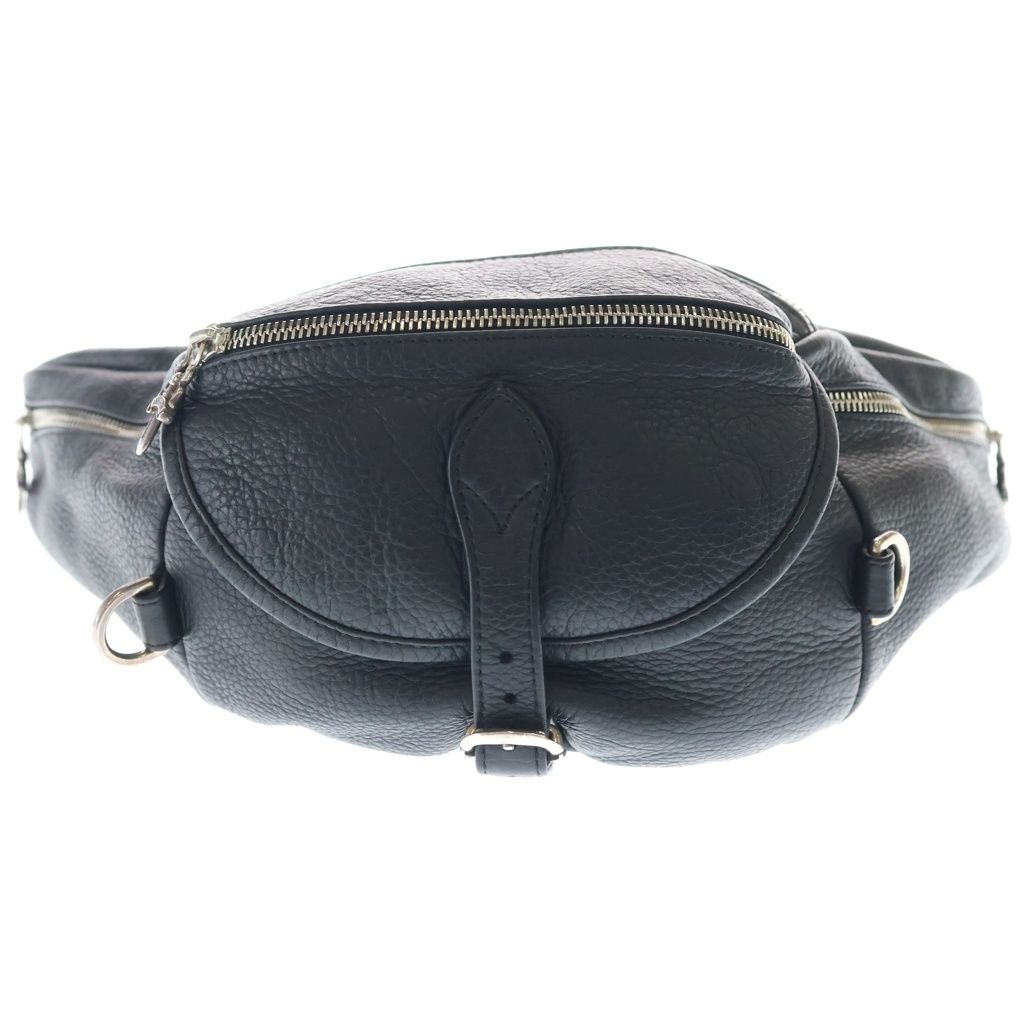 CHROME HEARTS (クロムハーツ) #1 SNAT PACK スナットパック ダガージップ ガンスリンガーベルト レザーウエストバッグ ブラック
