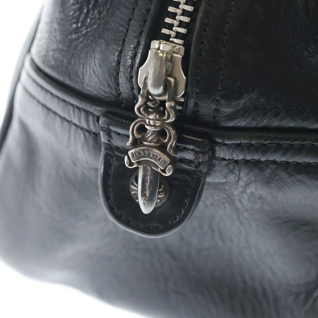 CHROME HEARTS (クロムハーツ) OLD GYM SM ジムバッグ レザークロス