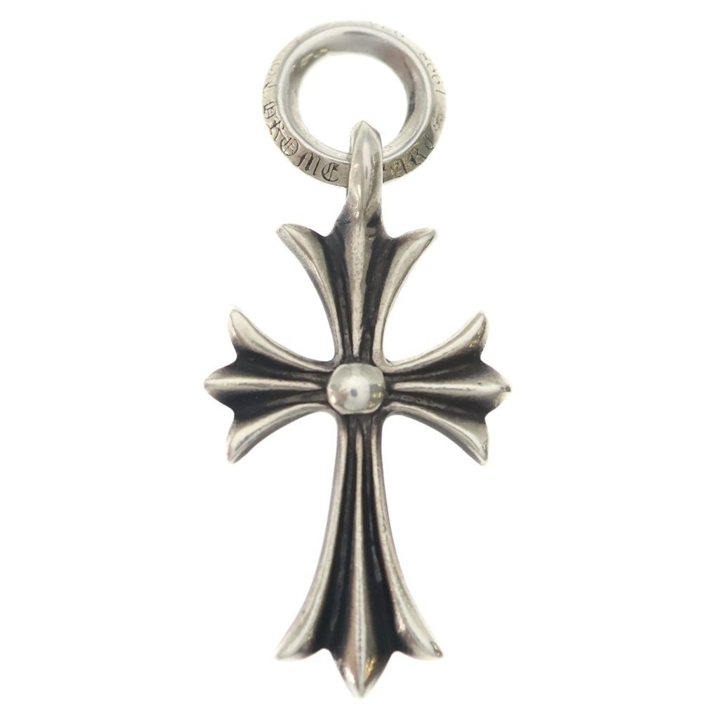CHROME HEARTS (クロムハーツ) TINY CH CROSS タイニーCHクロス チャーム ネックレストップ シルバー BCA382