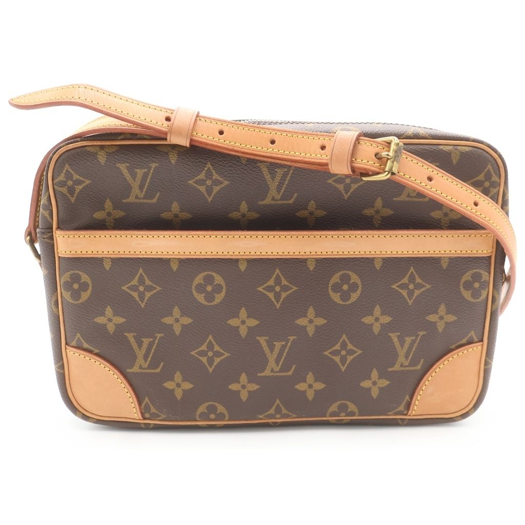 LOUIS VUITTON (ルイヴィトン) モノグラム トロカデロ ショルダーバッグ ブラウン レザー×PVC M51274 ゴールド金具 45,045円