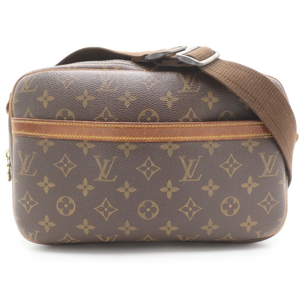 LOUIS VUITTON (ルイヴィトン) リポーターPM モノグラム ショルダーバッグ ブラウン M45252