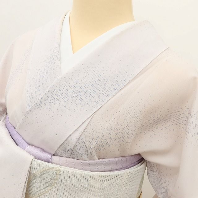 百華❀Y5118◇夏着物 紗紬 正絹 居敷当て付き 手縫い仕立て 大島紬