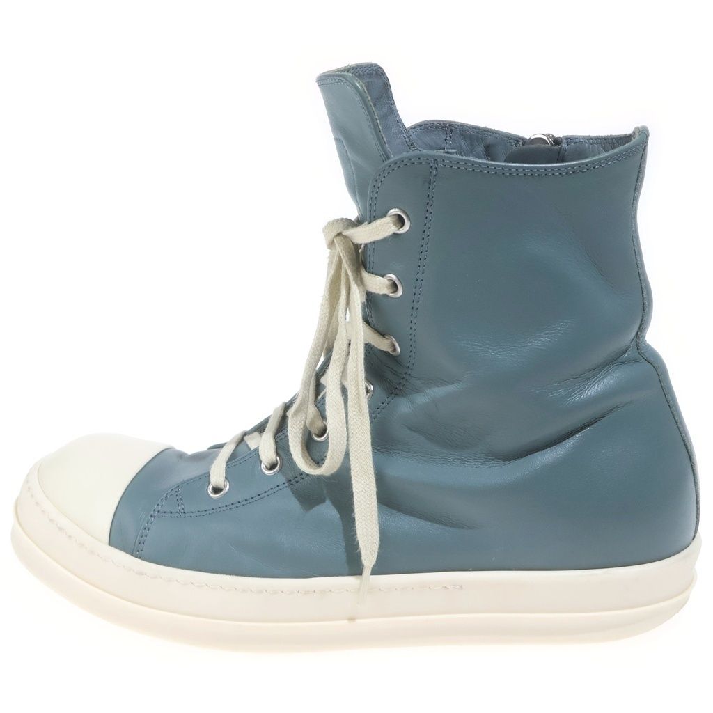 Rick Owens (リックオウエンス) HOLLYWOOD SNEAKERS RAMONES ハリウッドスニーカー ラーモンズ ハイカットレザースニーカー グリーン RU01E5890 LCO 6611