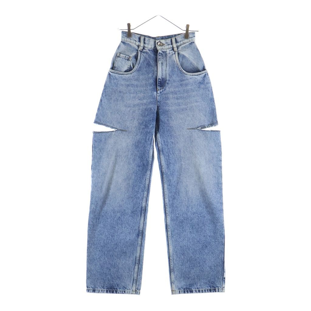 Maison Margiela (メゾンマルジェラ) 23SS PANTS 5 POCKETS スラッシュディティール ダメージ加工デニムパンツ インディゴ S51LA0051 S30513
