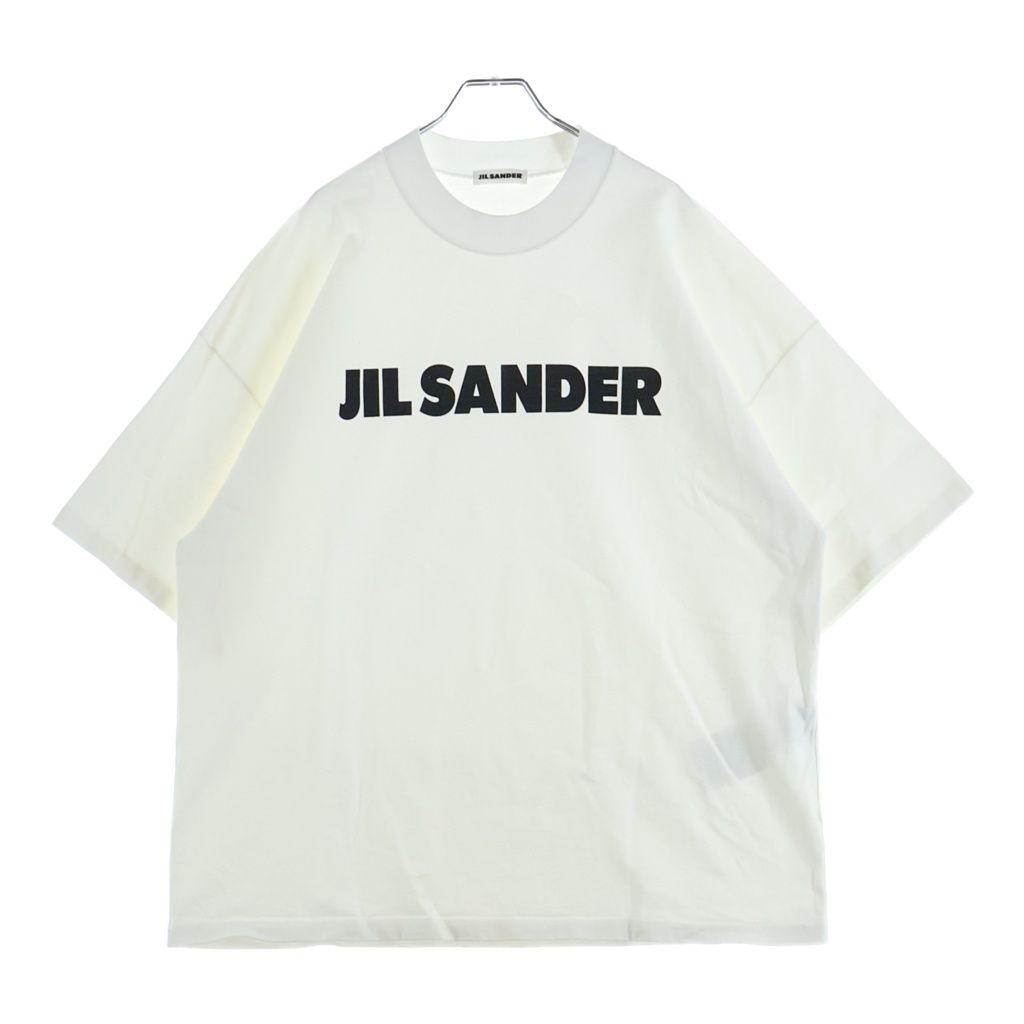 JIL SANDER (ジルサンダー) フロントロゴプリント 半袖Tシャツ コットン JSMP707020 ホワイト