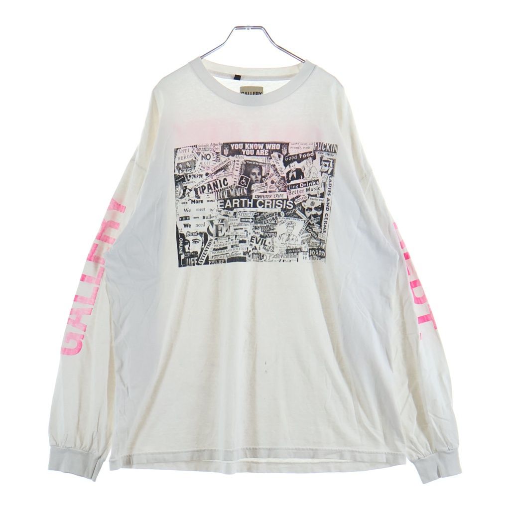 GALLERY DEPT. (ギャラリーデプト) Good Luck Collector Long Sleeve グッドラック コレクター 長袖Tシャツ ホワイト