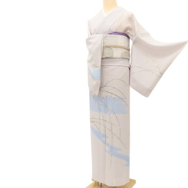 百華❀Y5119◇新品 仕付け糸付 絽 正絹 手縫い仕立て 訪問着 夏着物