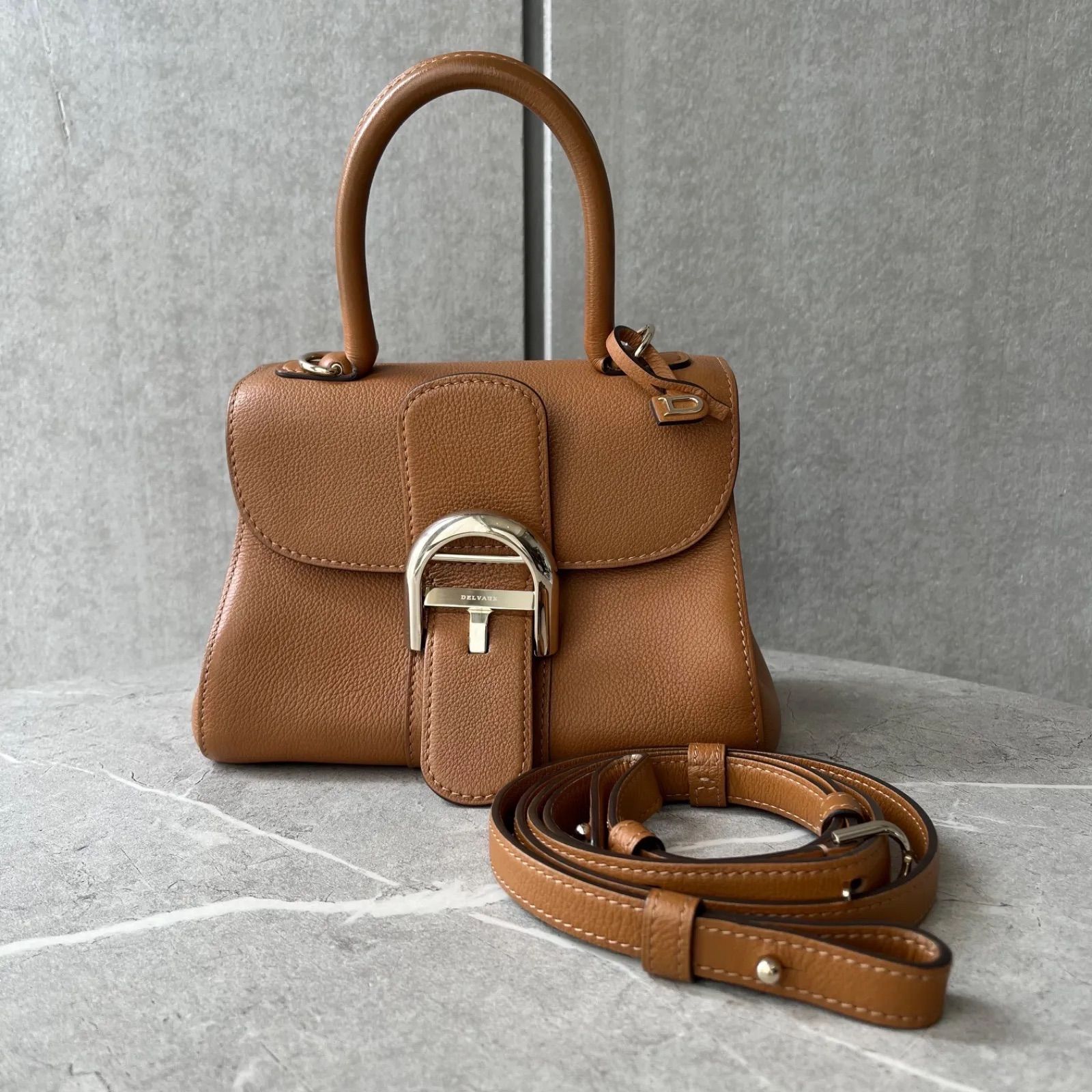 【Delvaux/ブリヨン/ミニ】茶色系