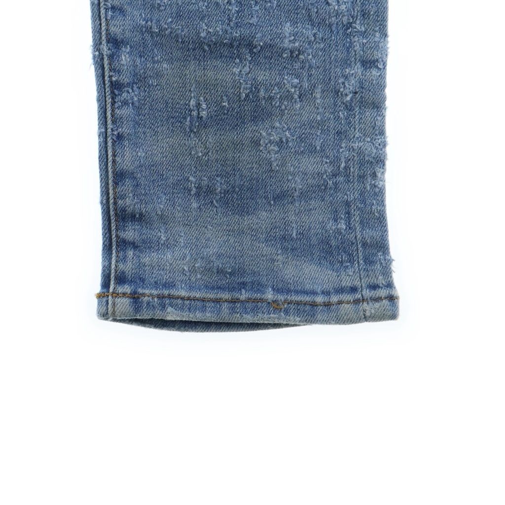 AMIRI (アミリ) ダメージ加工 スキニー デニムパンツ インディゴ