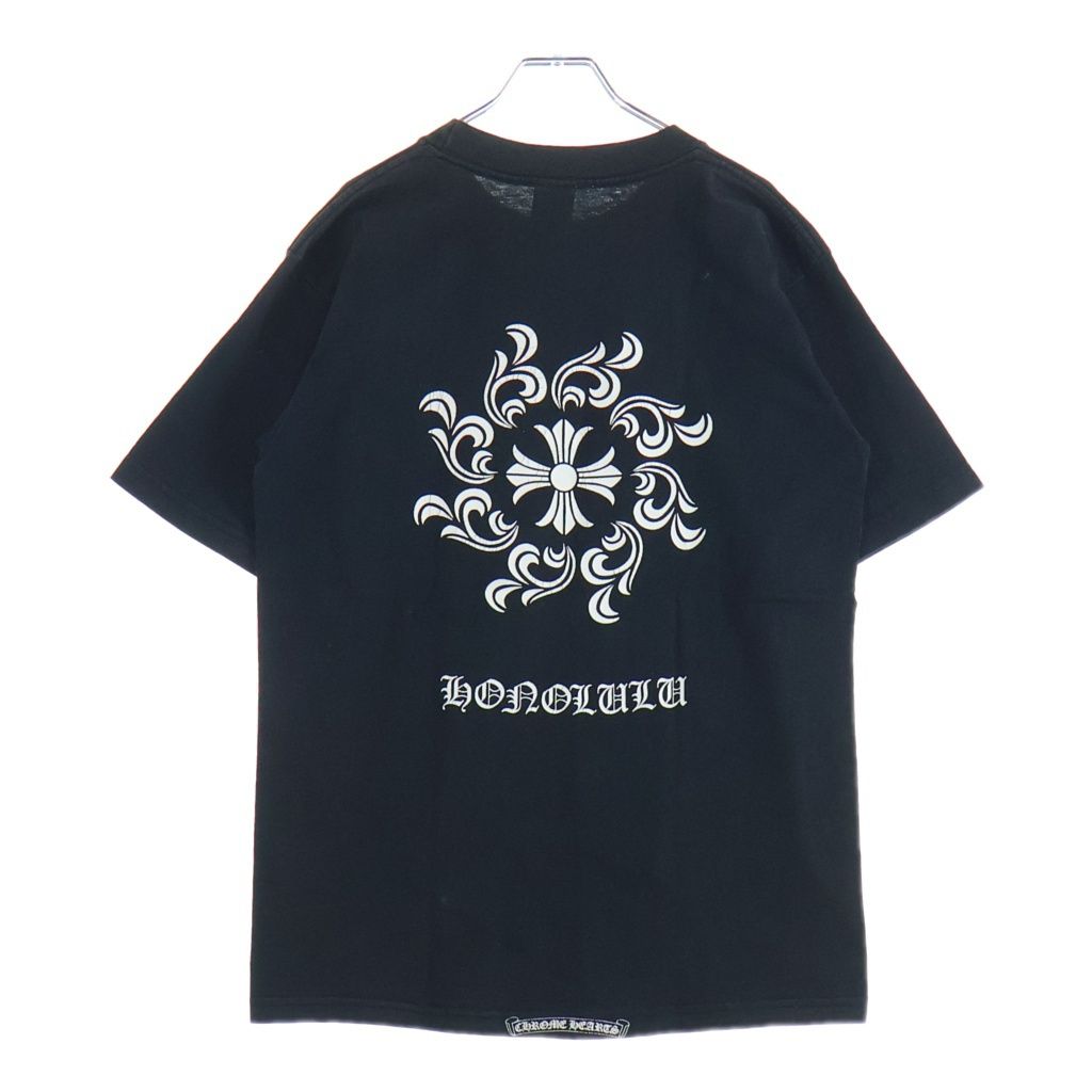 CHROME HEARTS (クロムハーツ) OLD HONOLULU CH PLS TEE オールド ホノルル限定 半袖Tシャツ カットソー ブラック
