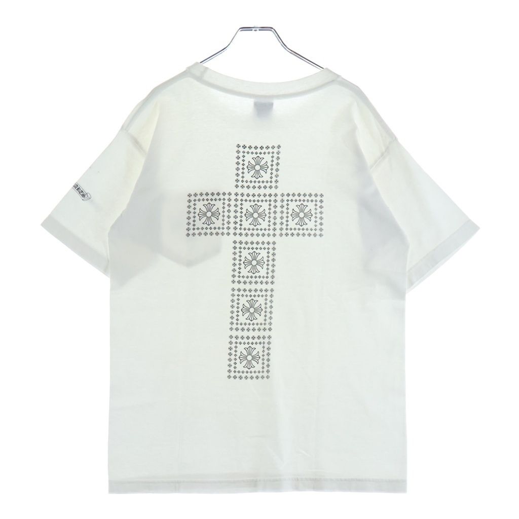 CHROME HEARTS (クロムハーツ) OLD CH PLS BLOCK PRINT TEE オールド ブロック プリント 半袖Tシャツ カットソー ホワイト