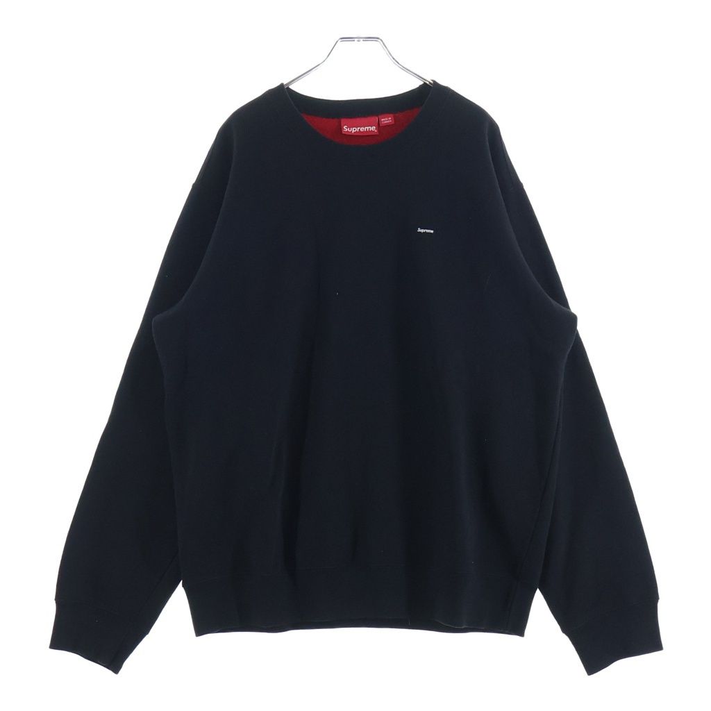 SUPREME (シュプリーム) 18SS Box Logo Contrast Crewneck ボックスロゴ コントラスト クルーネック スウェットトレーナー ブラック