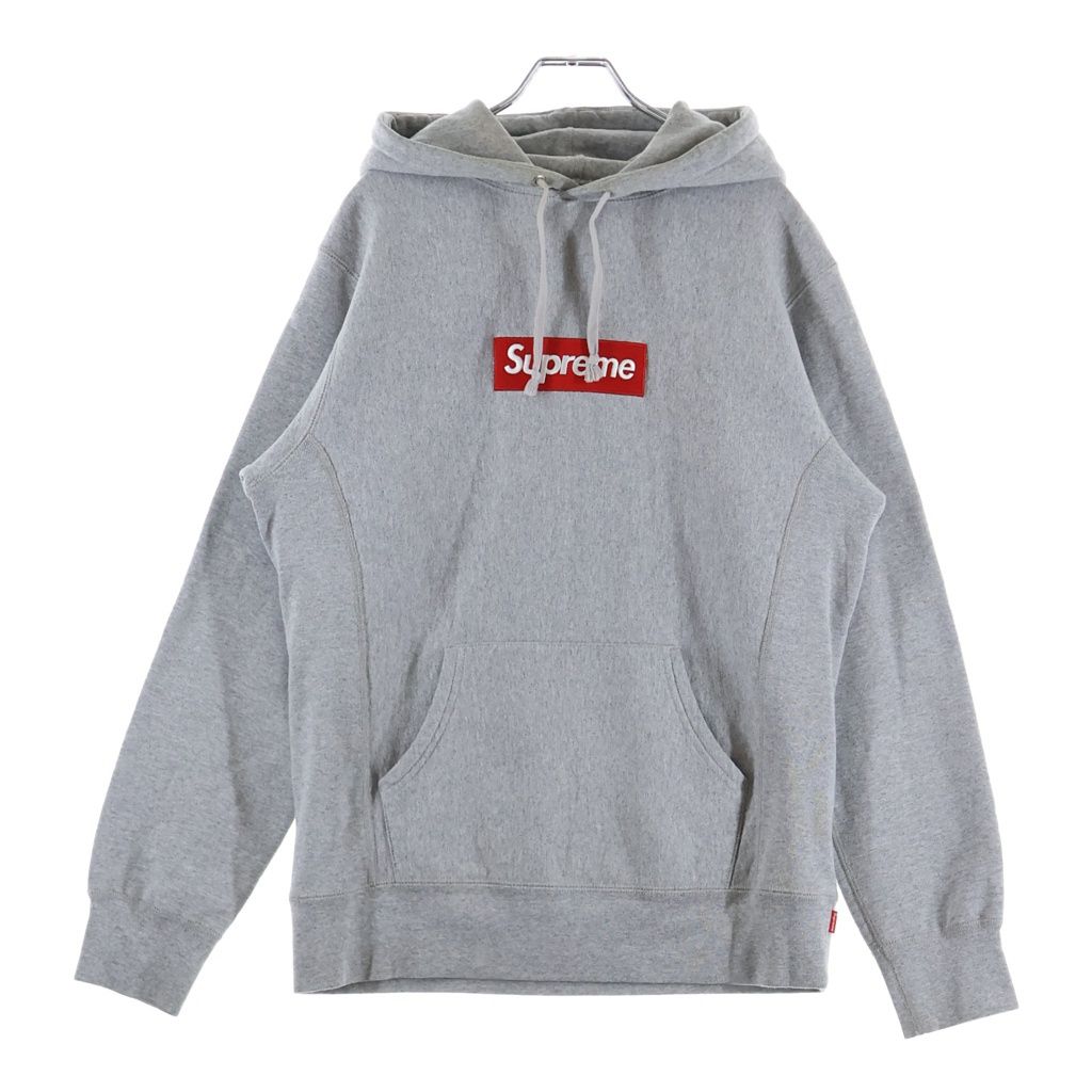 SUPREME (シュプリーム) 12AW Box Logo Hooded Sweatshirt ボックスロゴ スウェット プルオーバーパーカー グレー