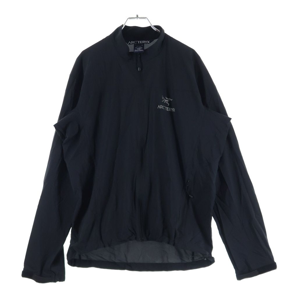 ARC'TERYX (アークテリクス) サンウエスト期 ロゴデザイン ジップアップ ナイロンセレリスジャケット ブラック 6725-55613-1011