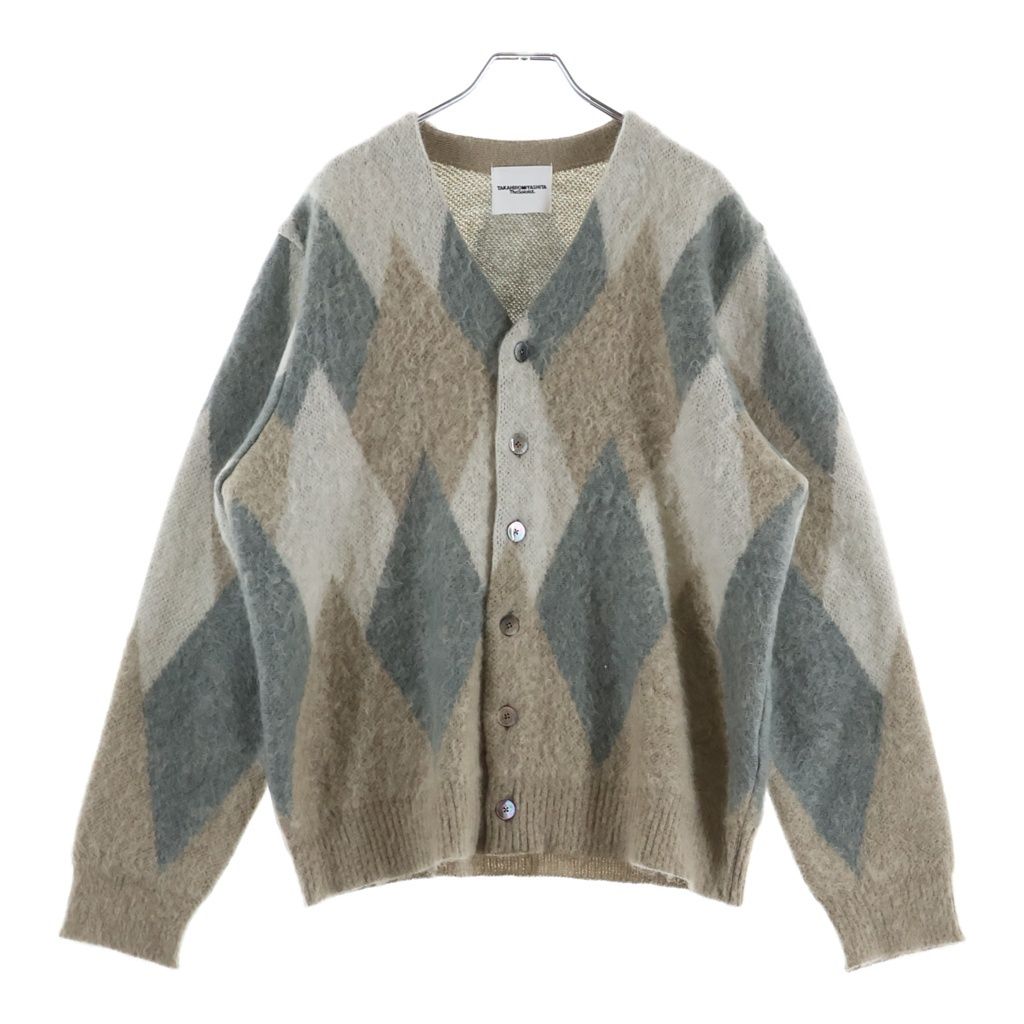 TAKAHIROMIYASHITA The SoloIst. (タカヒロミヤシタザソロイスト) KURT CARDIGAN 0021AW25 カート アーガイル カーディガン 長袖ニットセーター ベージュ