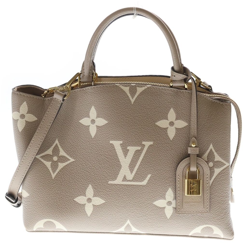 LOUIS VUITTON (ルイヴィトン) プティ パレPM モノグラム アンプラント トゥルトレールクレーム レザー 2WAY ハンド ショルダーバッグ ベージュ M58914