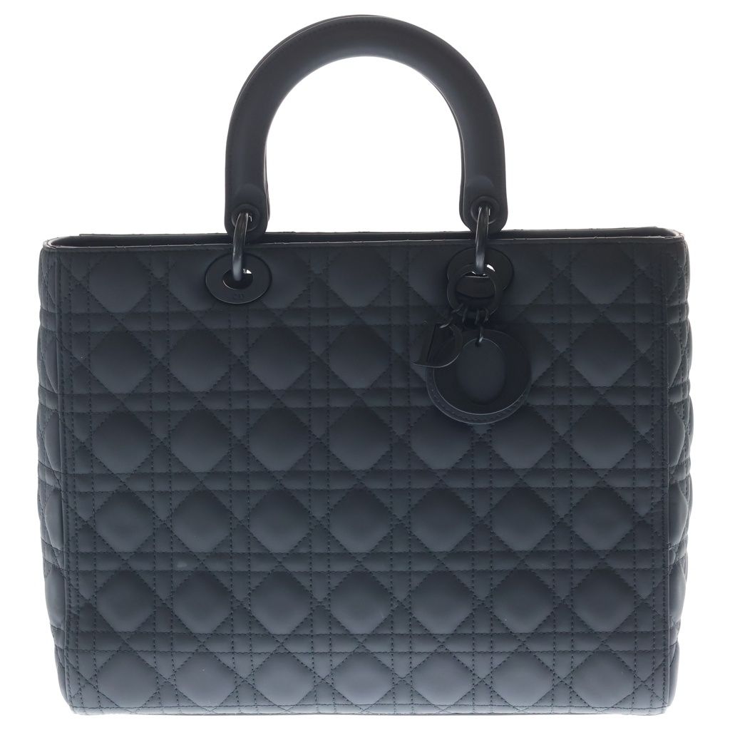 Christian Dior (クリスチャンディオール) レディディオール ラージ カナージュ レザー ブラック M0566SLOI