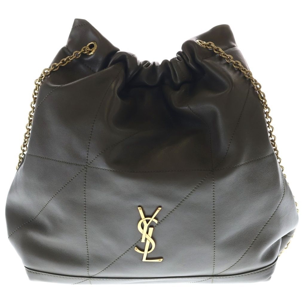 SAINT LAURENT PARIS (サンローランパリ) ジェイミー 4.3 ショルダーバッグ カーキ カーフレザー ゴールド金具