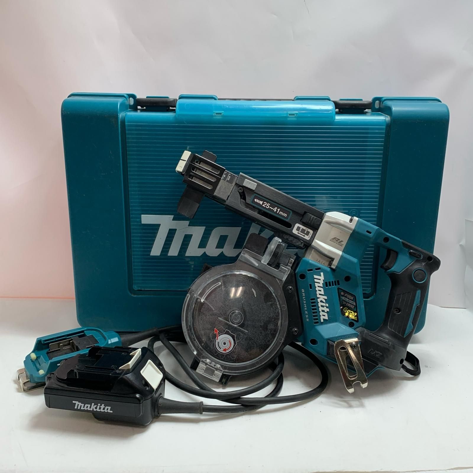 MAKITA マキタ スクリュードライバー バッテリーアダプタ、ケース付き コードレス式 18v FR451D ブルー