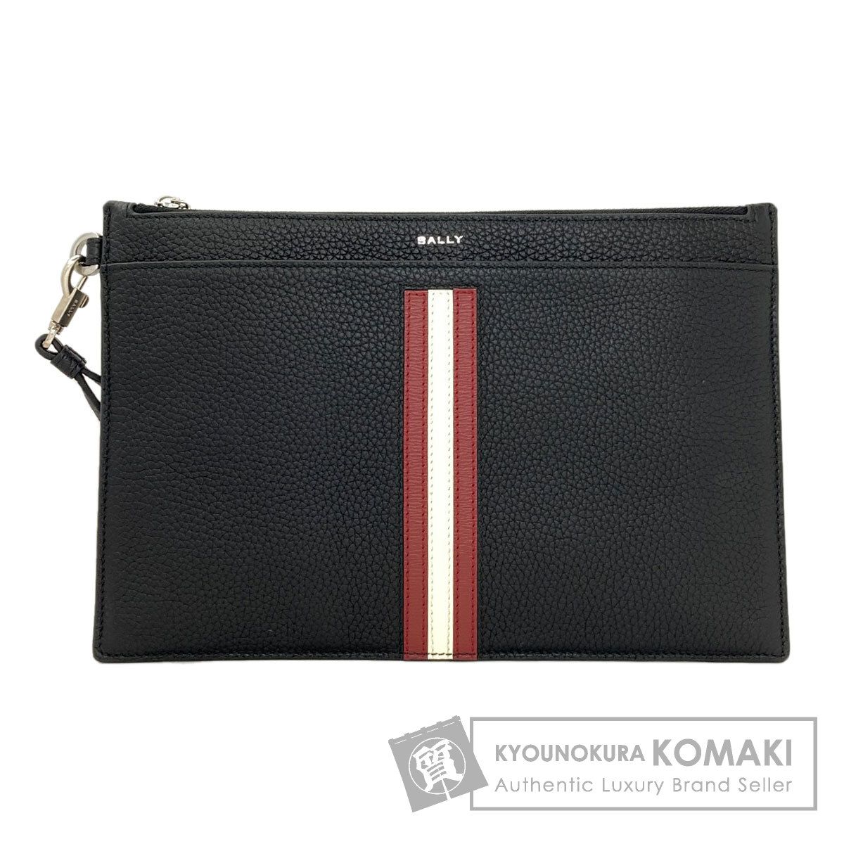 BALLY バリー バリーストライプ クラッチバッグ レザー レディース [中古]