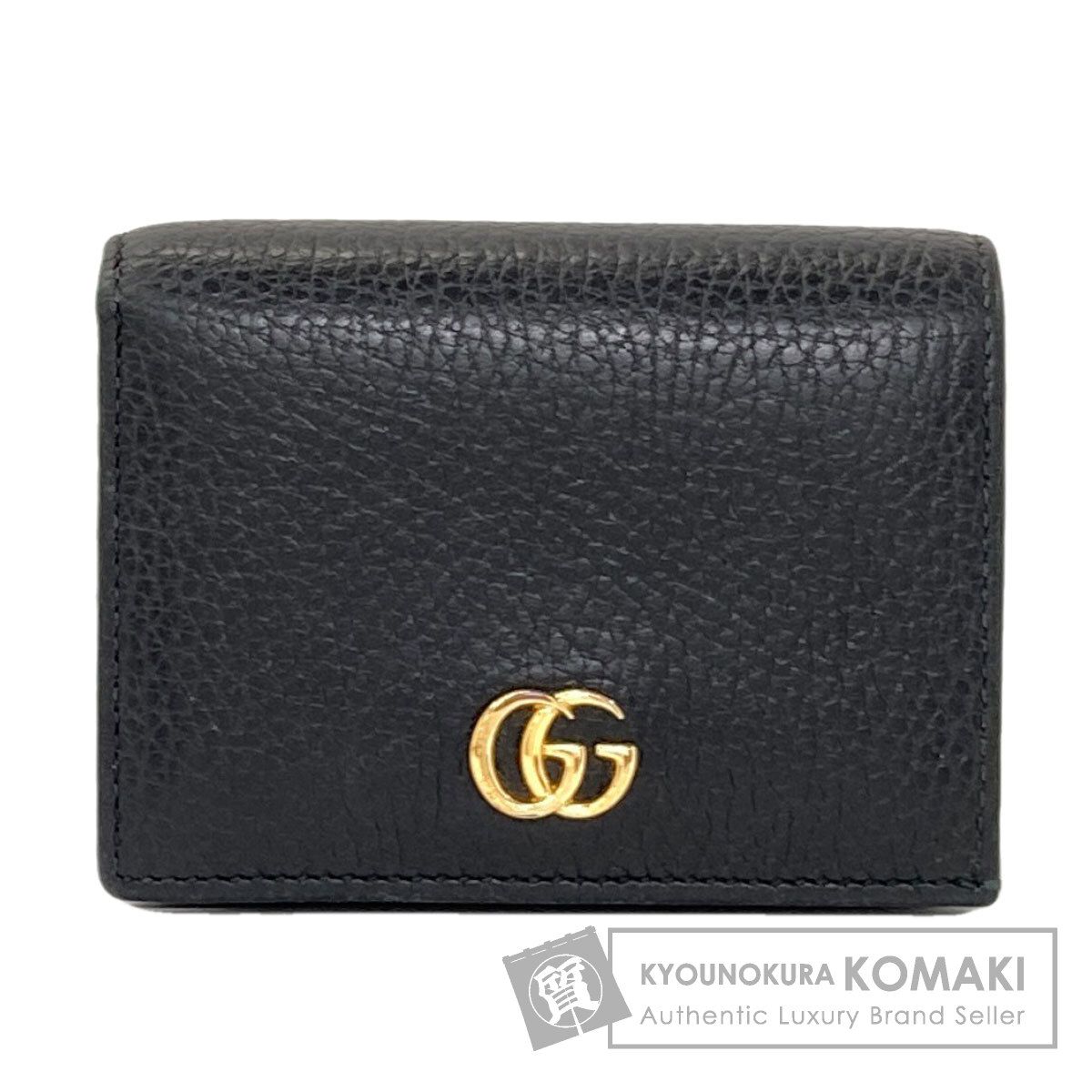 GUCCI グッチ 456126 GGマーモント ダブルG 二つ折り財布（小銭入れあり） レザー レディース [中古]