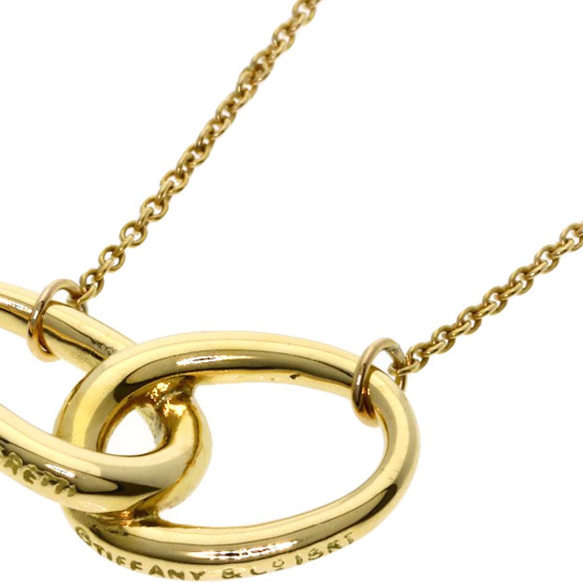 TIFFANY&Co. ティファニー ダブル ループ ネックレス K18YG レディース