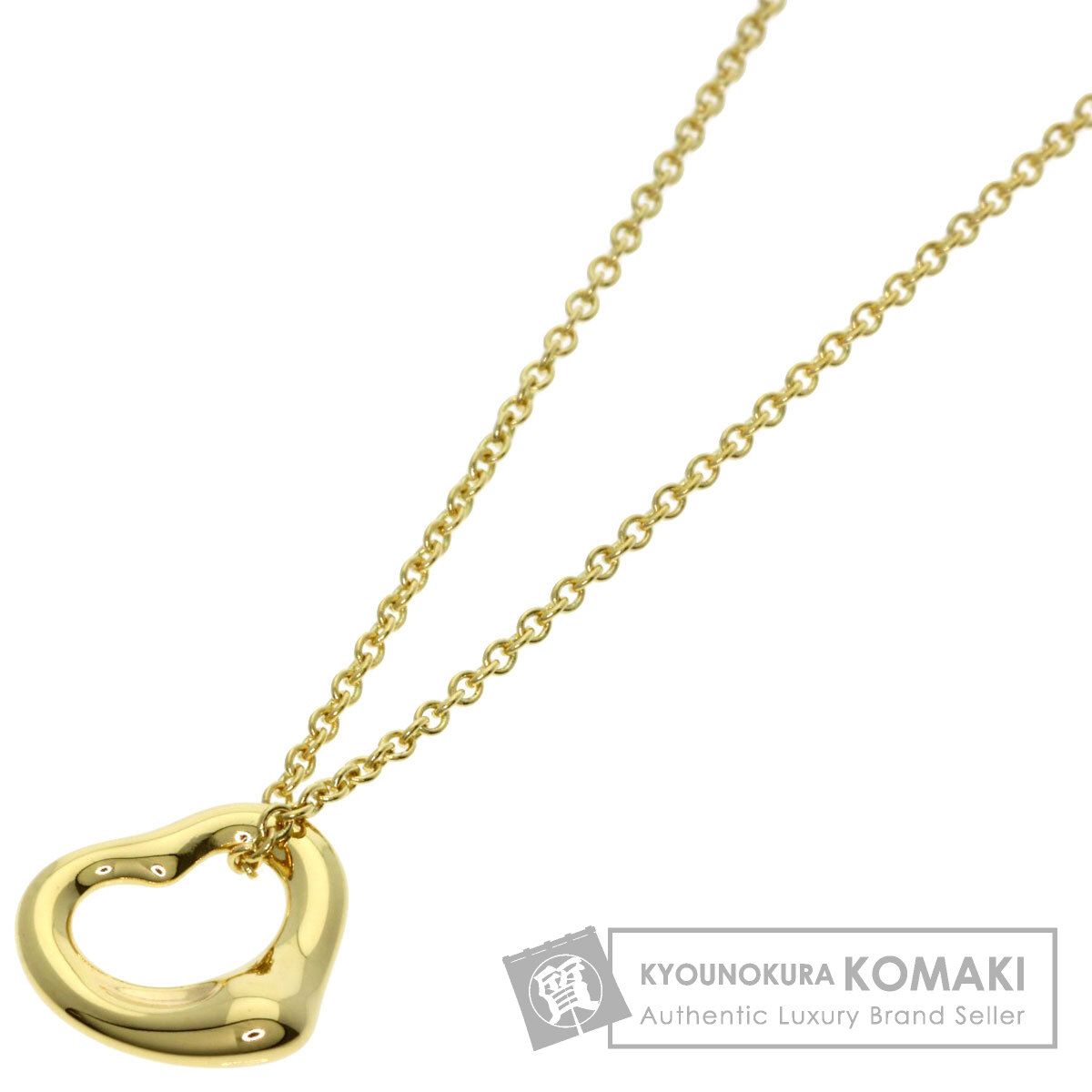 TIFFANY&Co. ティファニー オープンハート ネックレス K18YG レディース [中古]