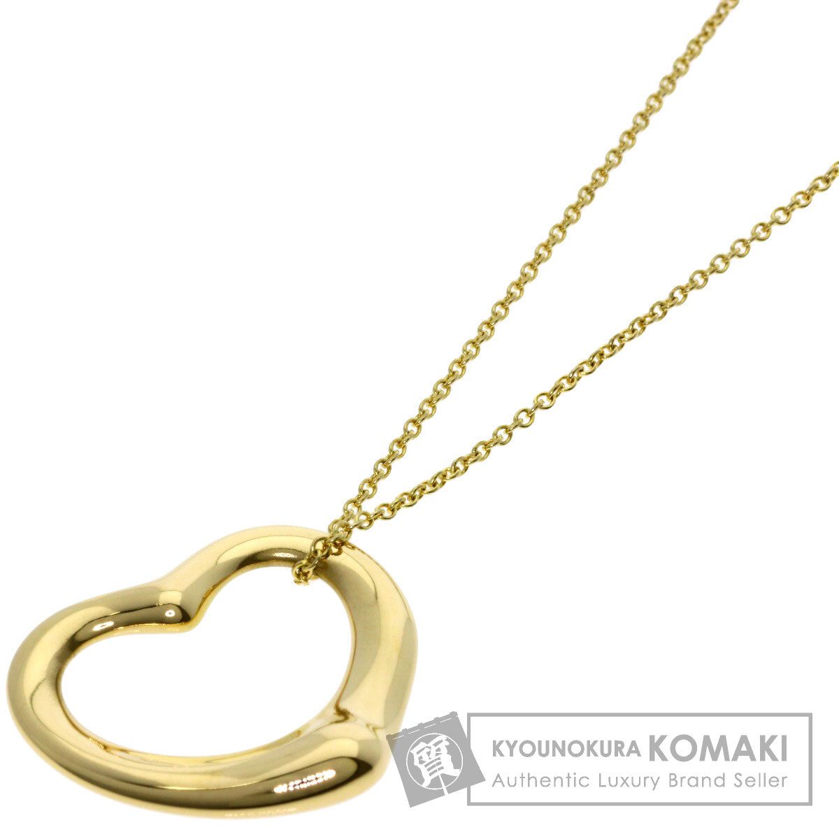 TIFFANY&Co. ティファニー オープンハート ネックレス K18YG レディース [中古]