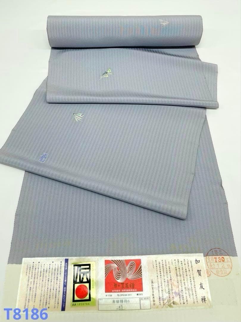 小紋 加賀友禅 経済大臣指定伝統的工芸品 紋意匠 飛び柄 落款入 T8186