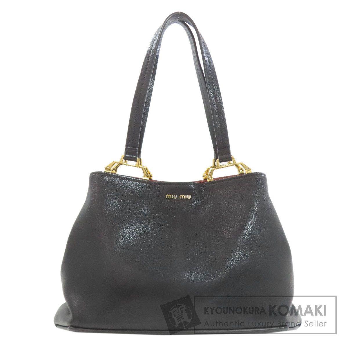 MIUMIU ミュウミュウ 5BG025 マドラス トートバッグ レザー レディース [中古]