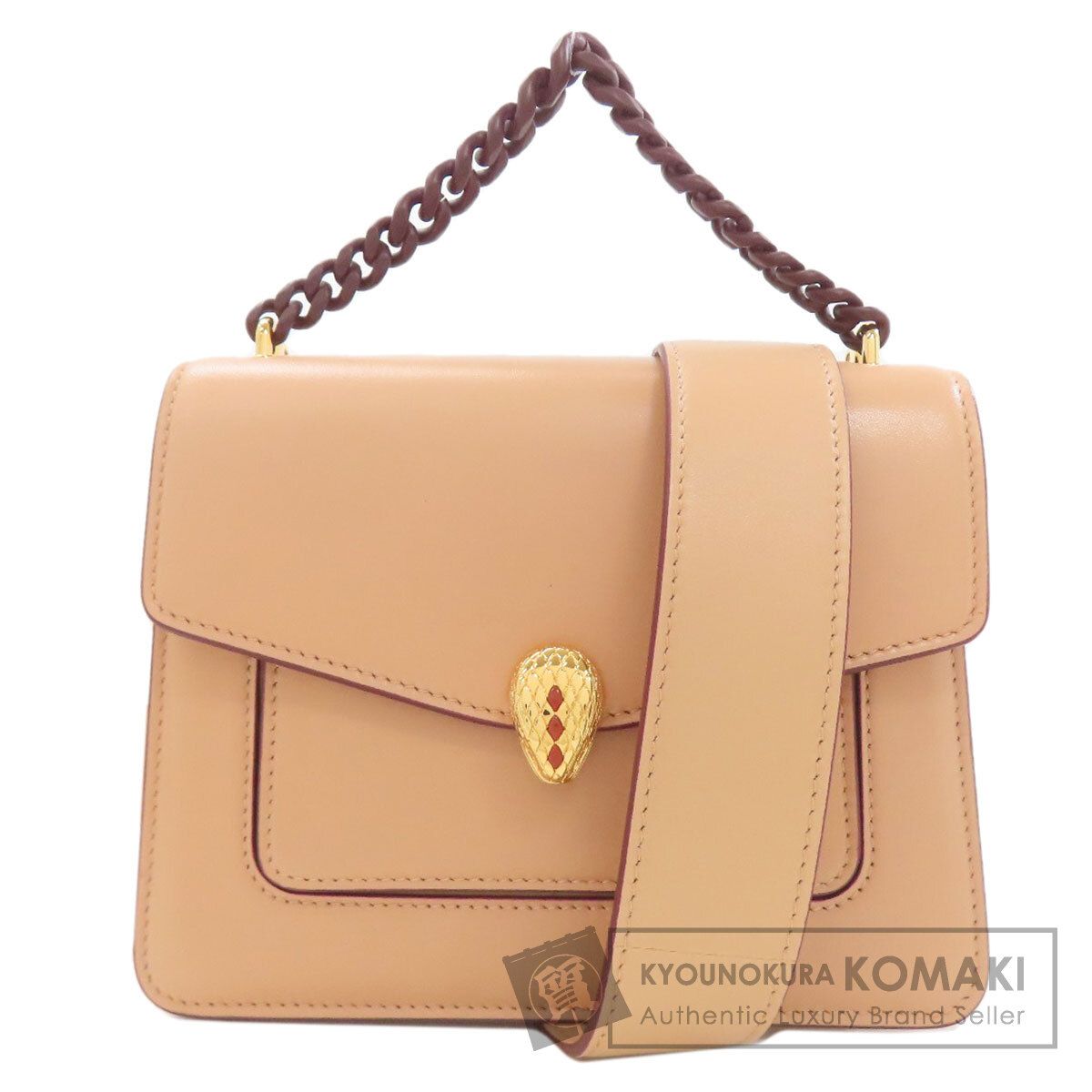 BVLGARI ブルガリ セルペンティ 2WAY ハンドバッグ カーフ レディース [中古]