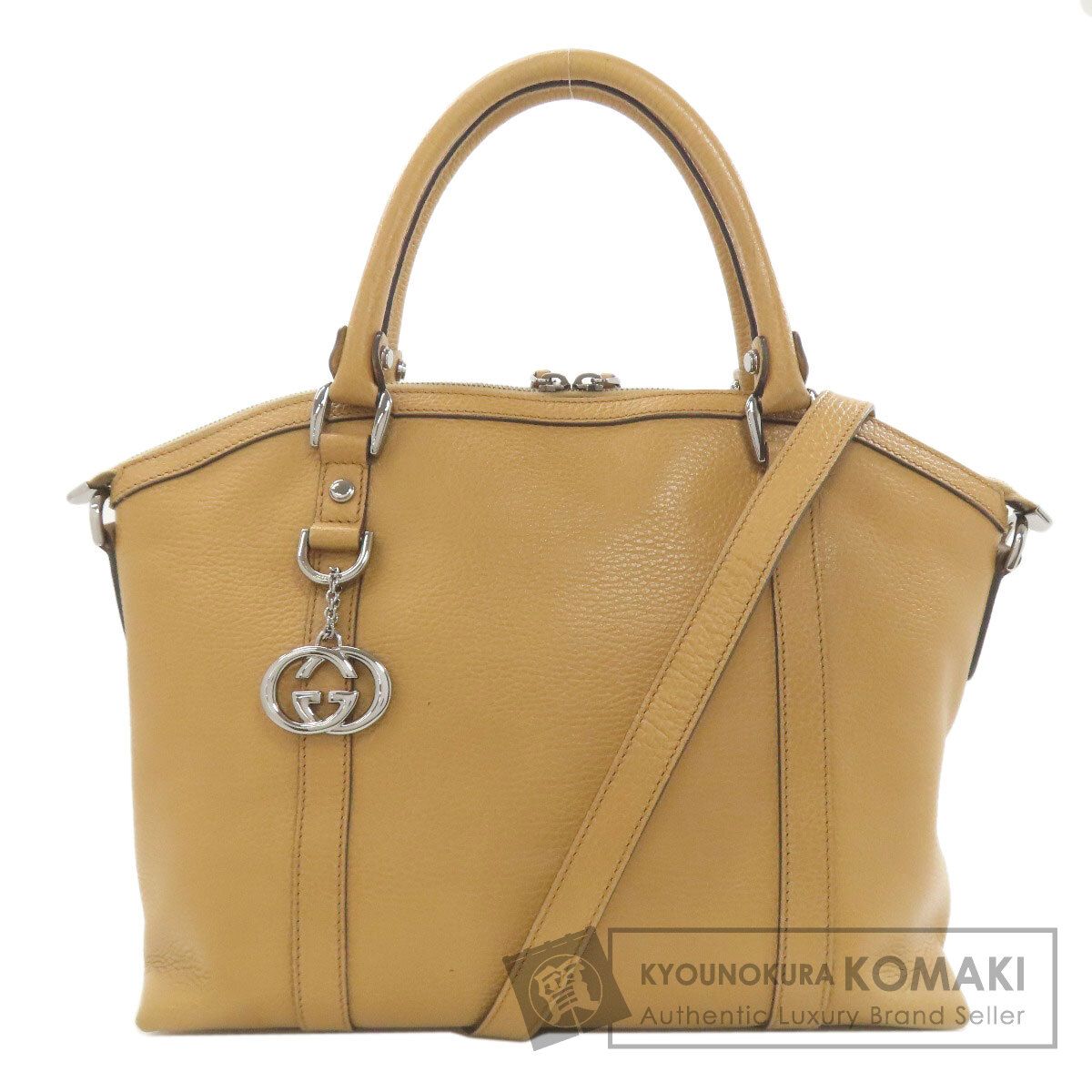 GUCCI グッチ 341503 アウトレット インターロッキングG 2WAY トートバッグ レザー レディース [中古]