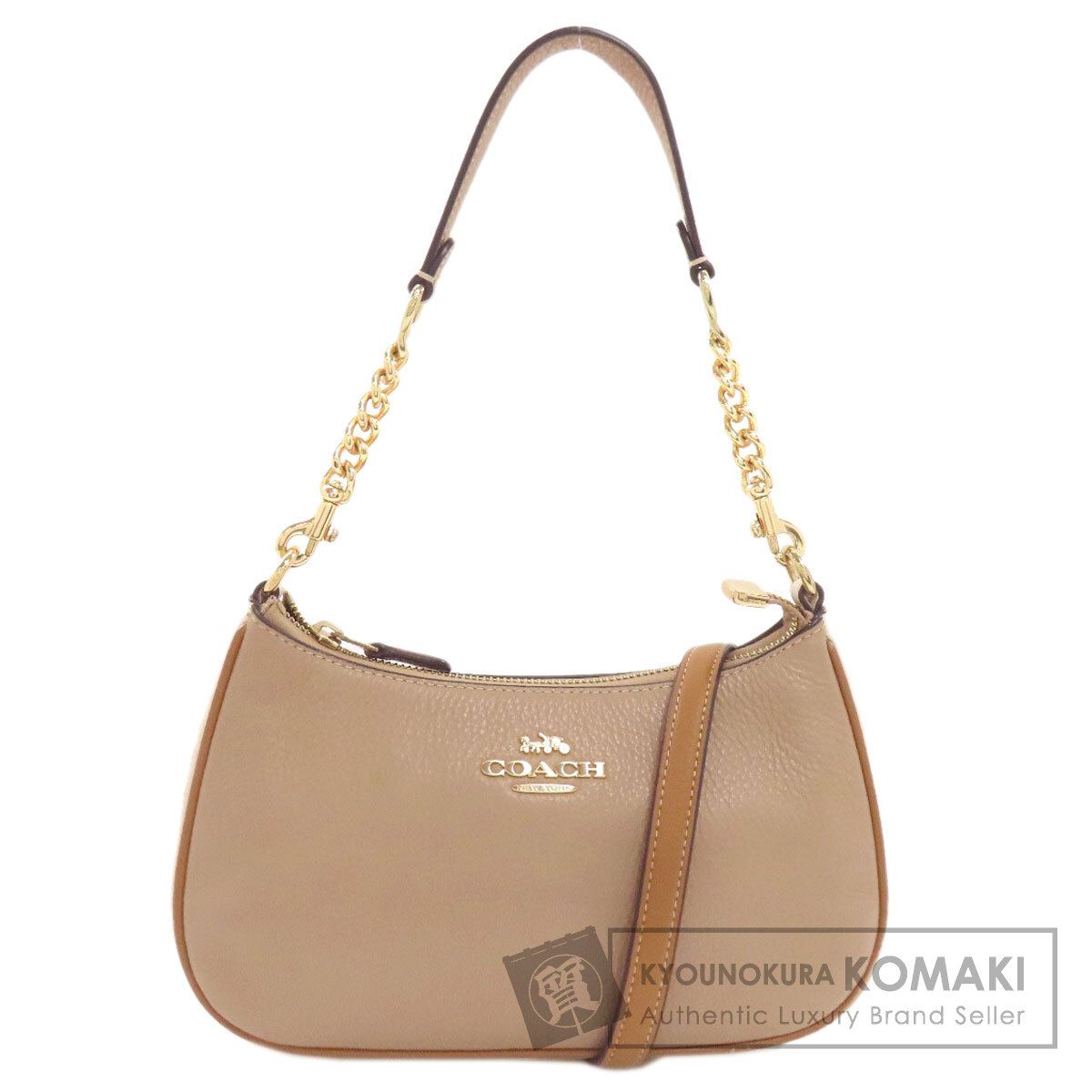 COACH コーチ CA173 テリ 2WAY ハンドバッグ レザー レディース [中古]