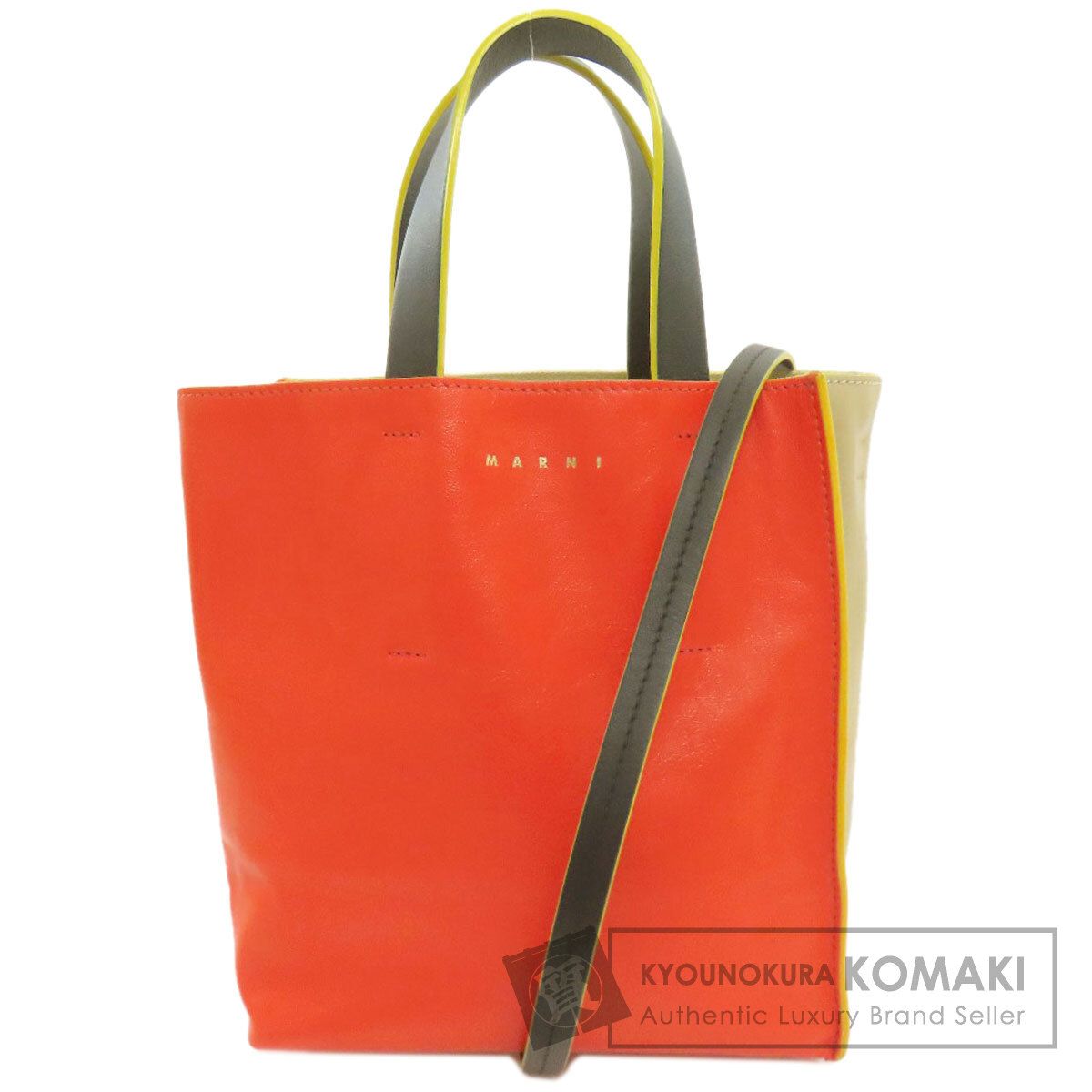MARNI マルニ 2WAY ハンドバッグ レザー レディース [中古]