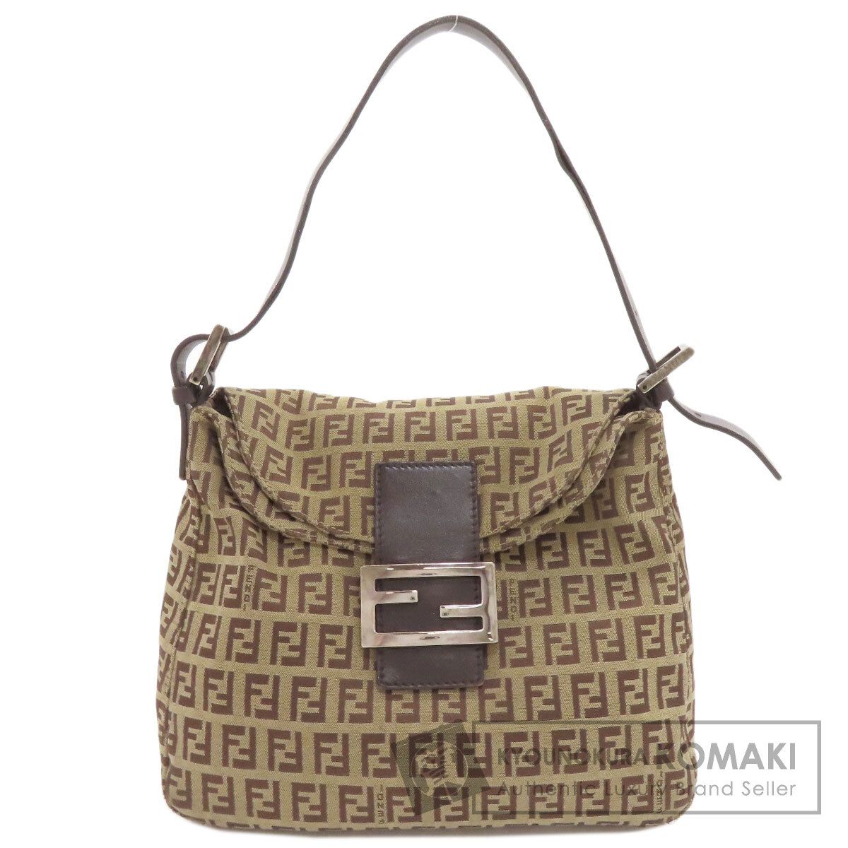FENDI フェンディ マンマバケット ズッキーノ ハンドバッグ キャンバス レディース [中古]