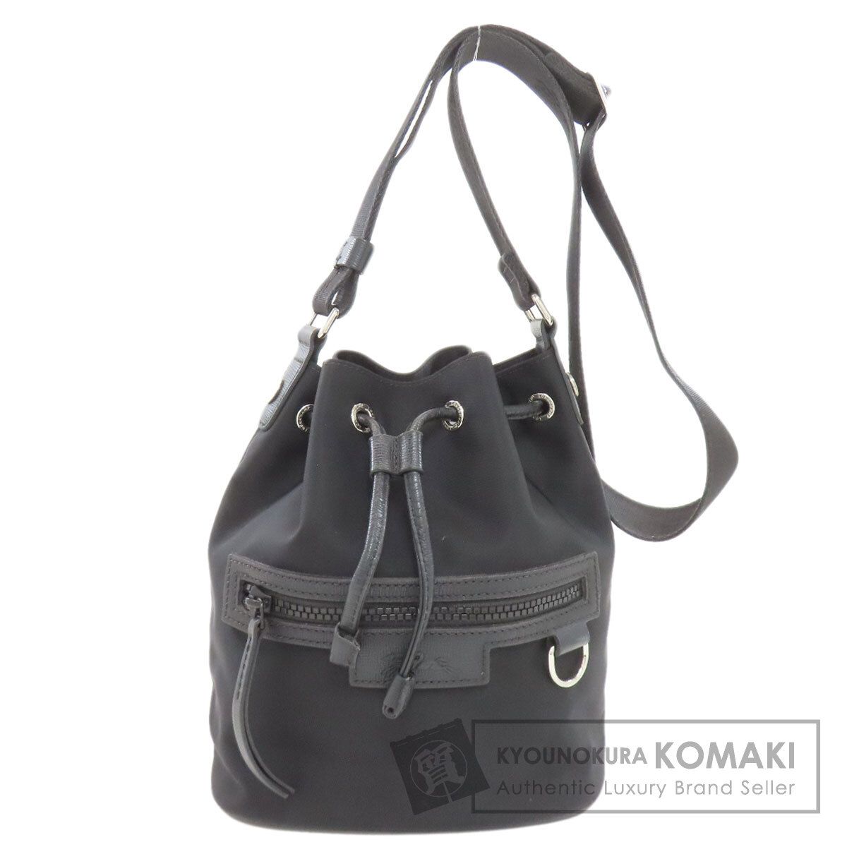 Longchamp ロンシャン ロゴ ショルダーバッグ ナイロン レディース [中古]