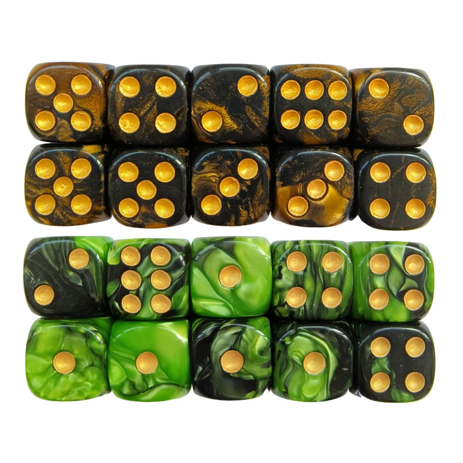 新品 LIANHATA サイコロ 多面体ダイス 20個 2色 D6サイコロ 16mm
