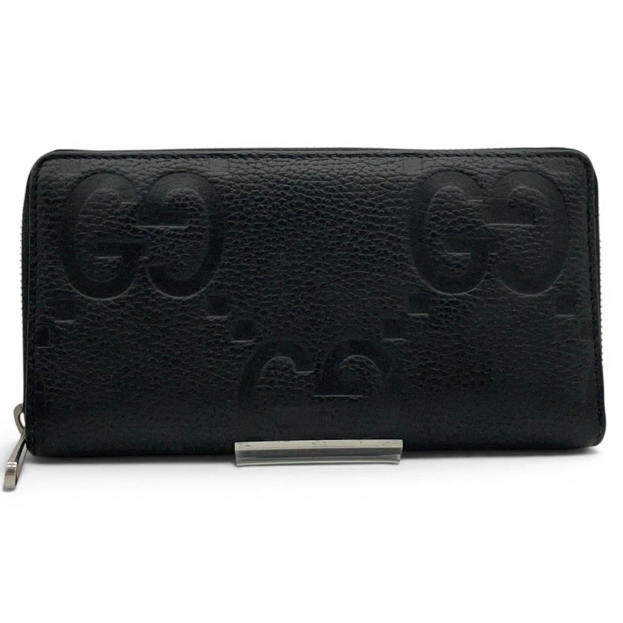 超極美品】グッチ GUCCI ラウンドジップ長財布 ジャンボGG ブラック